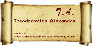 Theodorovits Alexandra névjegykártya
