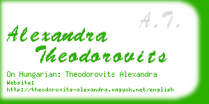 alexandra theodorovits business card